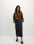 Marks & Spencer "Denim Midi Cargo Skirt"